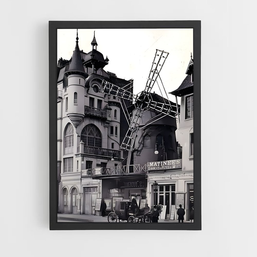 Poster L'Horloge de Paris – affiche Jeux Olympiques (vue 2)